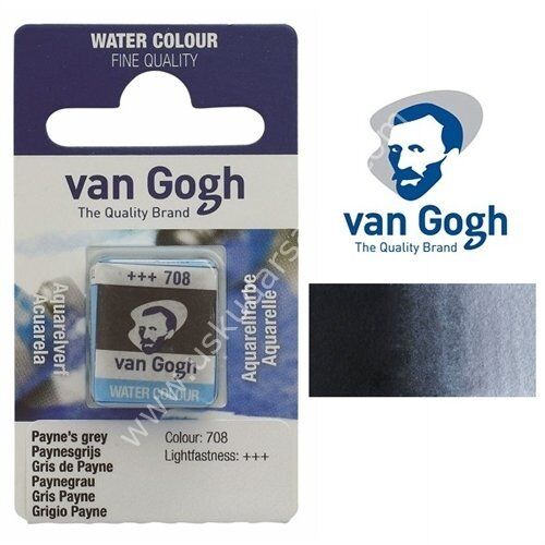 Talens Van Gogh Tablet Suluboya 1/2 Grey-708