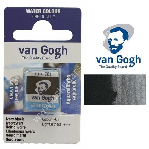 Talens Van Gogh Tablet Suluboya 1/2 Black-701
