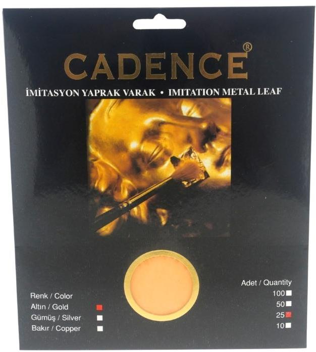 Cadence İmitasyon Yaprak Varak 25'li Altın