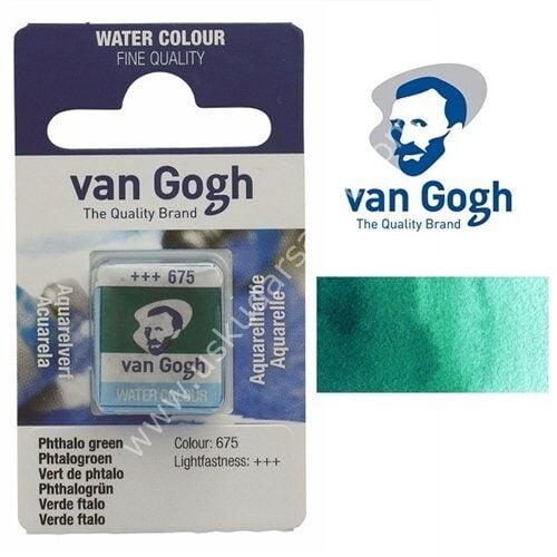 Talens Van Gogh Tablet Suluboya 1/2 Phthalo Green- 675