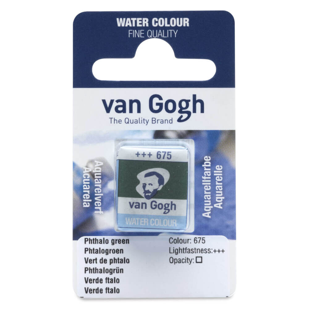 Van Gogh Yarım Tablet Suluboya Phthalo Green 675