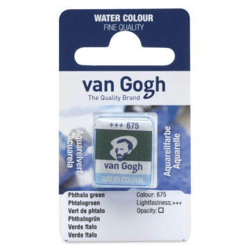 Van Gogh Yarım Tablet Suluboya Phthalo Green 675