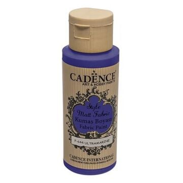 Cadence Sytle Matt Kumaş Boyası 59ml F-644 ULTRAMARİNE