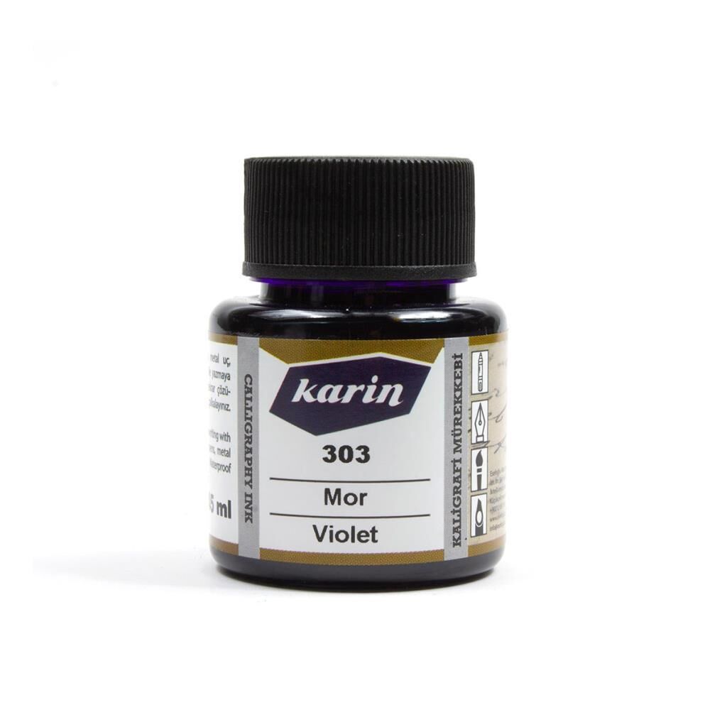 Karin Kaligrafi Mürekkebi 45ml Mor 303