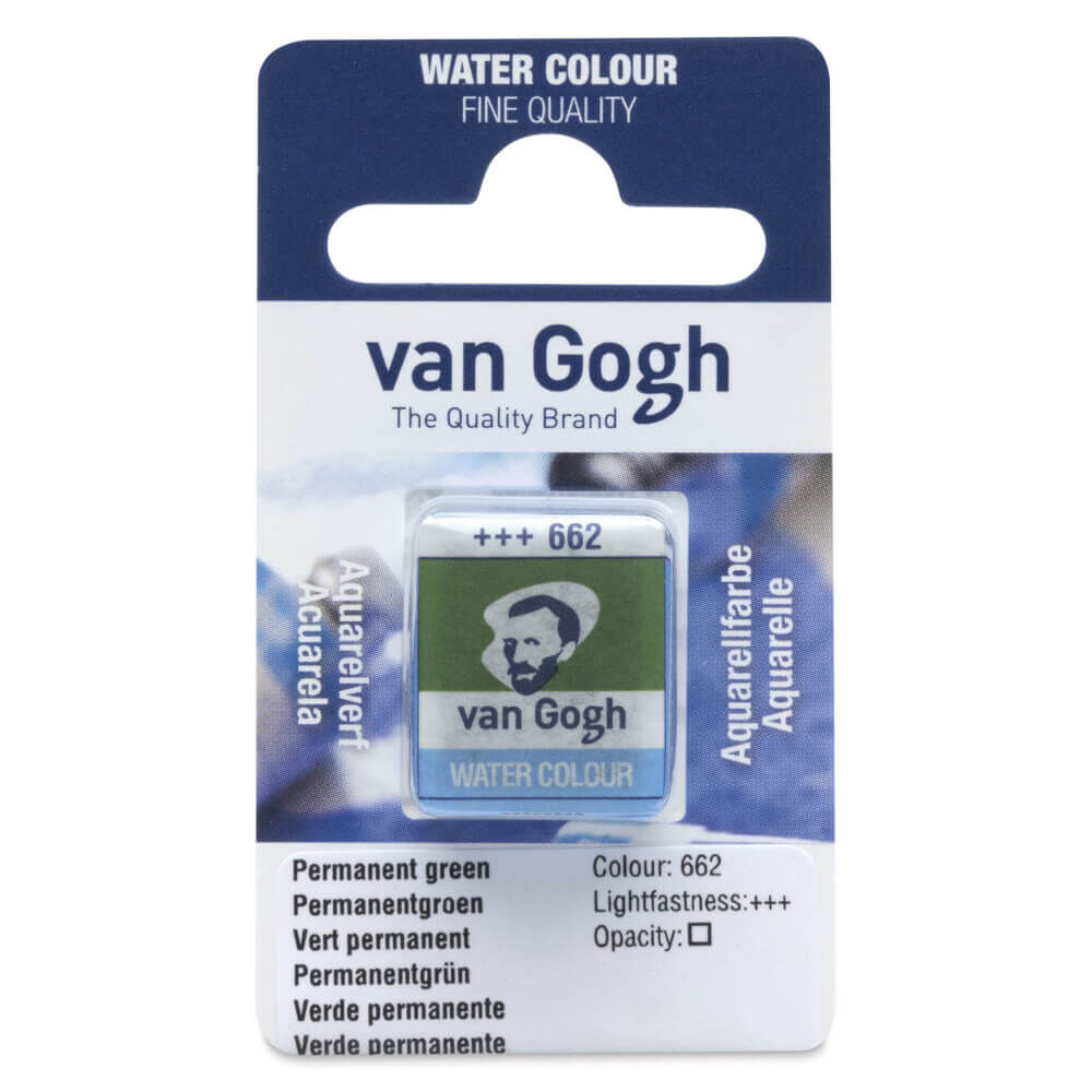Van Gogh Yarım Tablet Suluboya Permanent Green 662