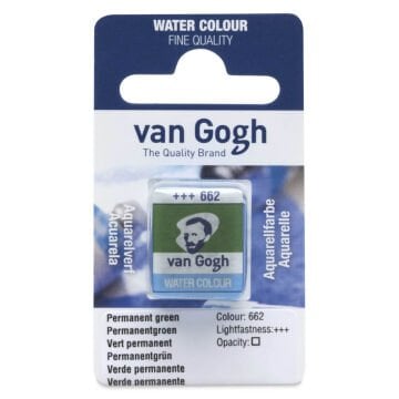 Van Gogh Yarım Tablet Suluboya Permanent Green 662