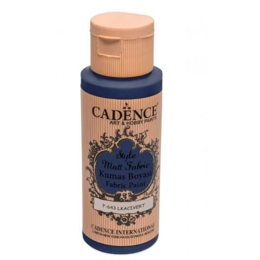 Cadence Sytle Matt Kumaş Boyası 59ml F-643 LACİVERT