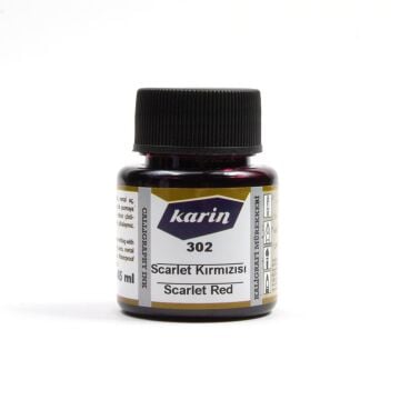 Karin Kaligrafi Mürekkebi 45ml Scarlet Kırmızı 302
