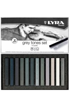LYRA Soft Pastel Gri Tonlar - High Quality 12 Li Toz Pastel