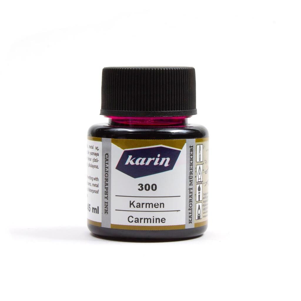 Karin Kaligrafi Mürekkebi 45ml Carmen Kırmızı 300
