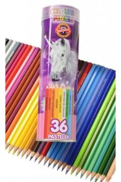 Koh-i Noor Kuruboya Teneke Kutu School Set 36 Lı