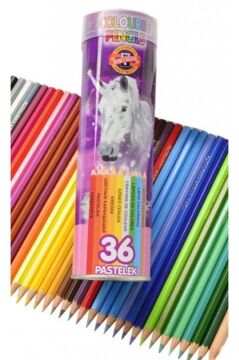 Koh-i Noor Kuruboya Teneke Kutu School Set 36 Lı