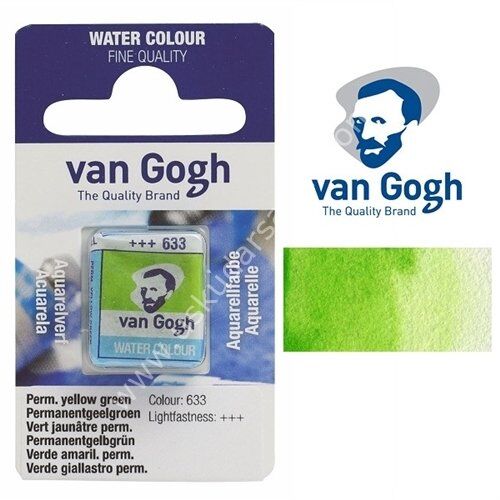 Talens Van Gogh Tablet Suluboya 1/2 Perm Yellow Green- 633