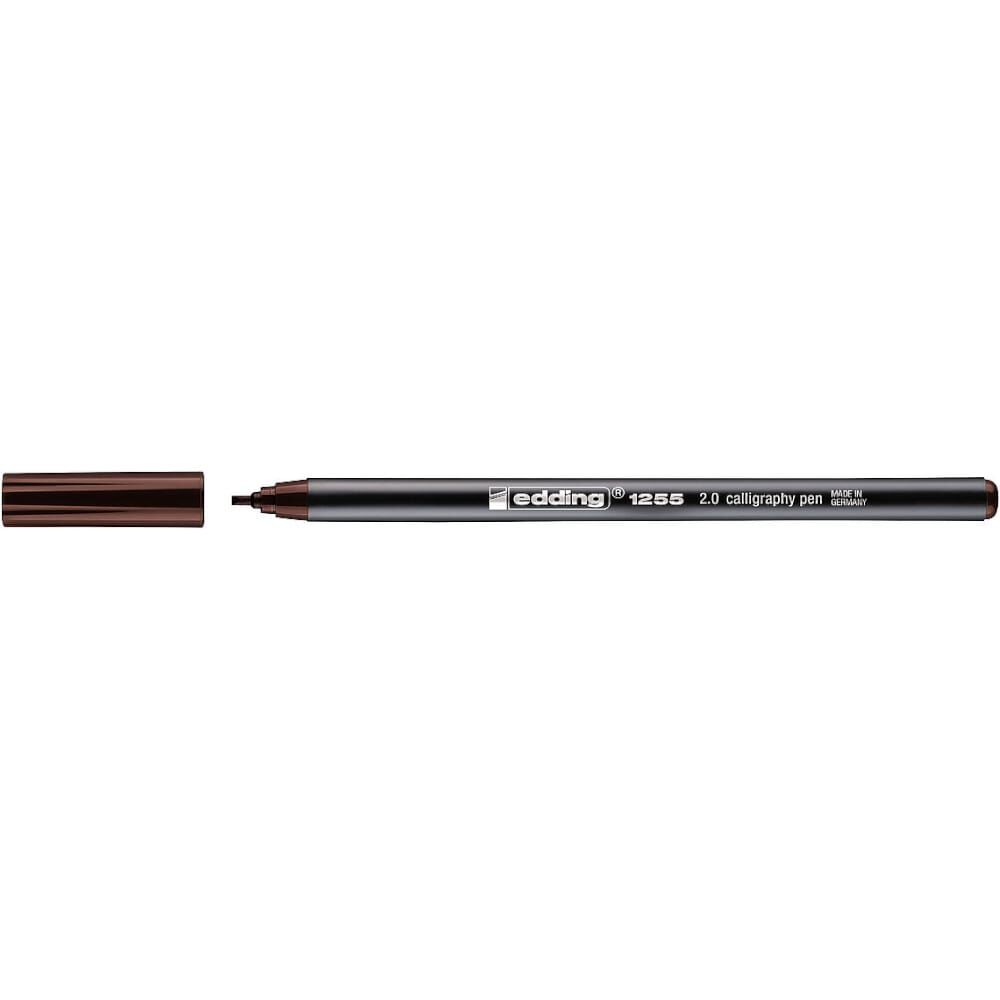 Edding 1255 Kaligrafi Kalemi 2 mm Düz Kesik Uç Dark Brown 018