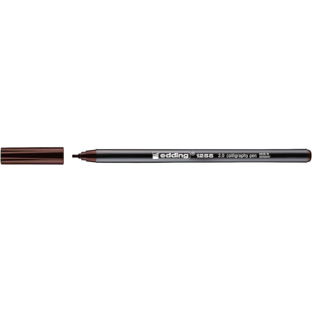 Edding 1255 Kaligrafi Kalemi 2 mm Düz Kesik Uç Dark Brown 018