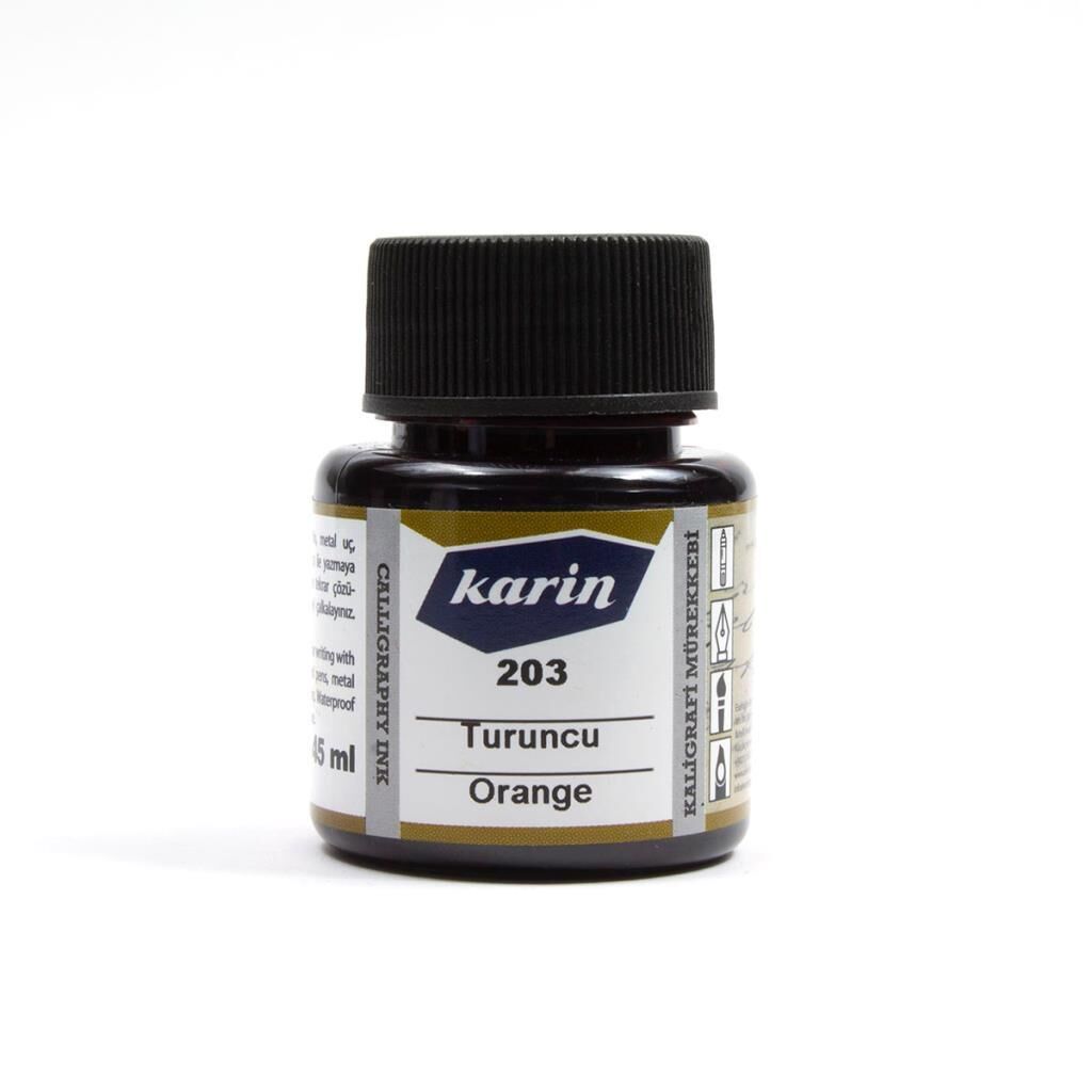 Karin Kaligrafi Mürekkebi 45ml Turuncu 203