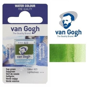 Talens Van Gogh Tablet Suluboya 1/2 Sap Green- 623