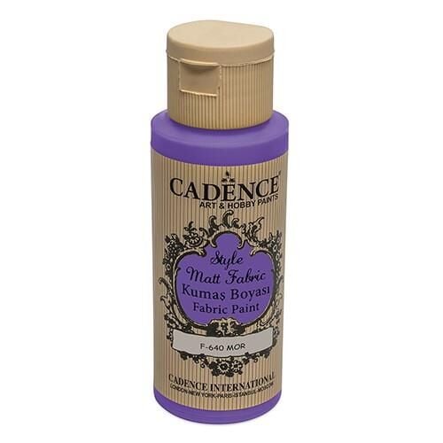 Cadence Sytle Matt Kumaş Boyası 59ml F-640 MOR