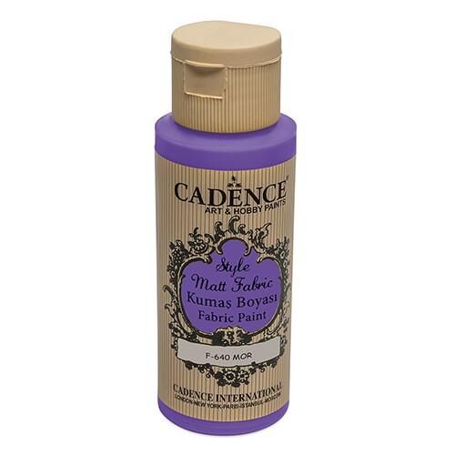 Cadence Sytle Matt Kumaş Boyası 59ml F-640 MOR