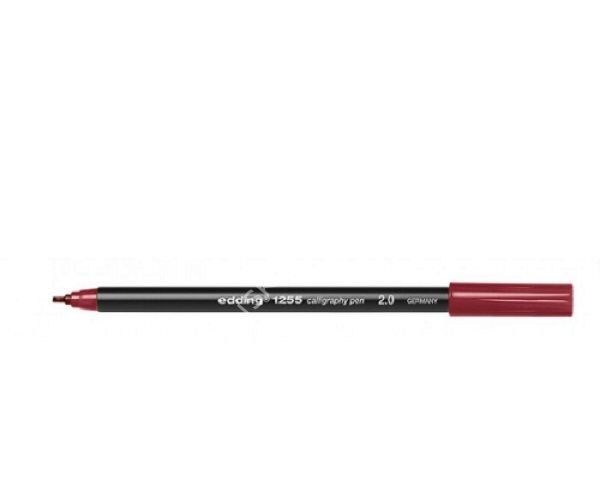 Edding 1255-Kaligrafi Kalemi 2.0mm Düz Kesik Kırmızı