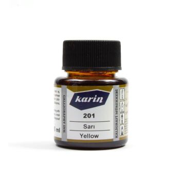Karin Kaligrafi Mürekkebi 45ml Sarı 201