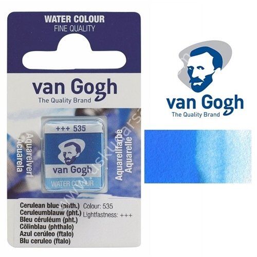 Talens Van Gogh Tablet Suluboya 1/2 Cerulean Blue- 535