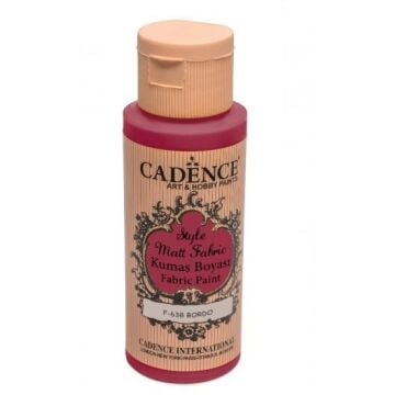 Cadence Sytle Matt Kumaş Boyası 59ml F-638 BORDO