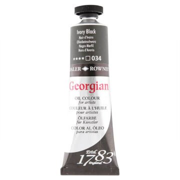 Daler Rowney Georgian Yağlı Boya 38 ml Ivory Black 034
