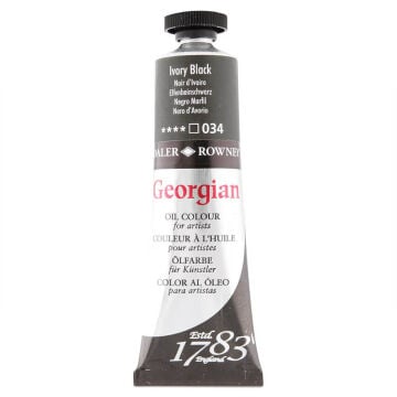 Daler Rowney Georgian Yağlı Boya 38 ml Ivory Black 034