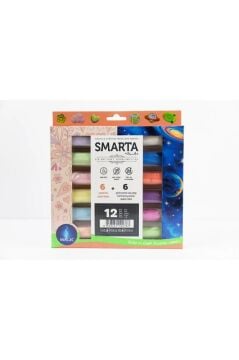 Smarta Air Soft Modelling Clay 12x25gr Hava İle Kuruyan Modelleme Kili Magic Renkler / 3000091