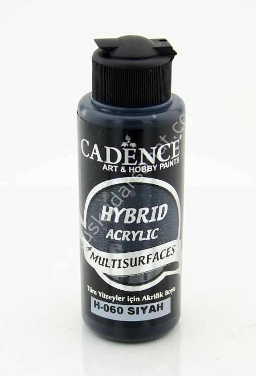 Cadence Hybrid Multisurfaces Akrilik Boya 120ml  H-060 SİYAH