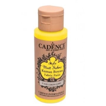 Cadence Sytle Matt Kumaş Boyası 59ml F-635 LİMON SARI