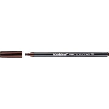 Edding 1255 Kaligrafi Kalemi 3.5 mm Düz Kesik Uç Dark Brown 018