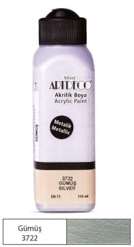 Artdeco Metalik Akrilik Boya 140 ml 3722 GÜMÜŞ