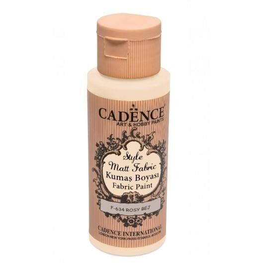 Cadence Sytle Matt Kumaş Boyası 59ml F-634 ROSY BEJ