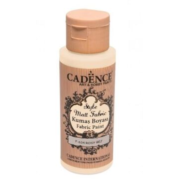 Cadence Sytle Matt Kumaş Boyası 59ml F-634 ROSY BEJ