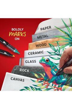 Sharpie Acrylic Paint Markers 2'li Yuvarlak Uç Akrilik Markör Kalem Seti / 2201181