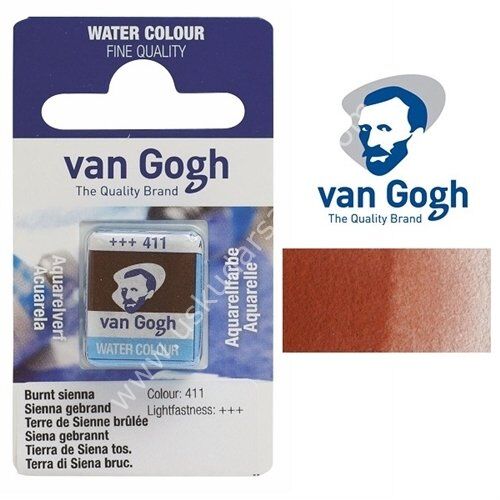 Talens Van Gogh Tablet Suluboya 1/2 Burnt Sienna- 411