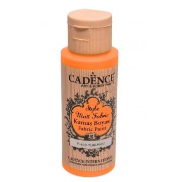 Cadence Sytle Matt Kumaş Boyası 59ml F-633 TURUNCU