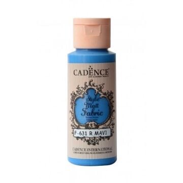 Cadence Sytle Matt Kumaş Boyası 59ml F-631 ROYAL MAVİ