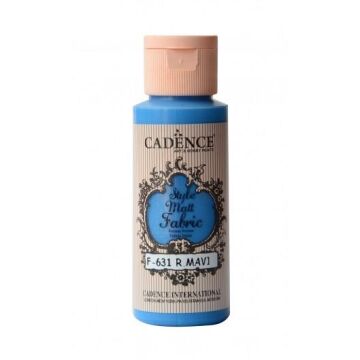 Cadence Sytle Matt Kumaş Boyası 59ml F-631 ROYAL MAVİ