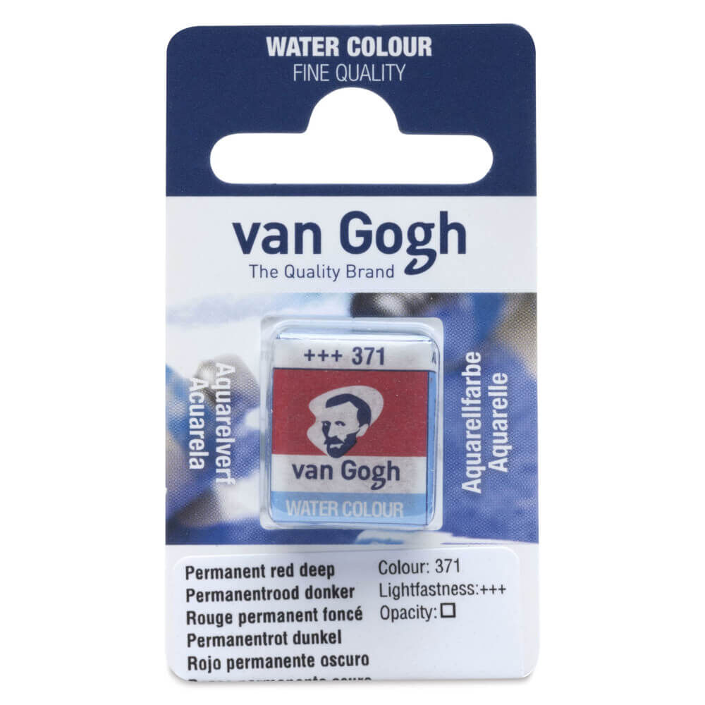 Van Gogh Yarım Tablet Suluboya Permanent Red Deep 371