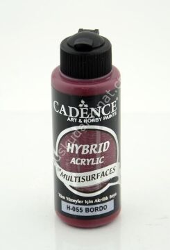 Cadence Hybrid Multisurfaces Akrilik Boya 120ml  H-055 BORDO