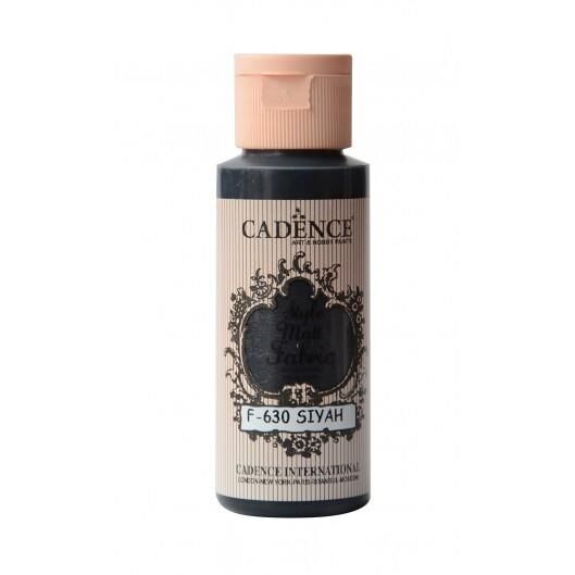 Cadence Sytle Matt Kumaş Boyası 59ml F-630 SİYAH