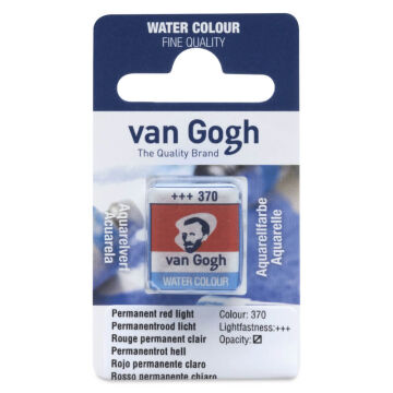 Van Gogh Yarım Tablet Suluboya Permanent Red Light 370