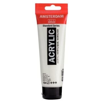 Amsterdam Akrilik Boya 120ml Tüp ZINC WHITE 104