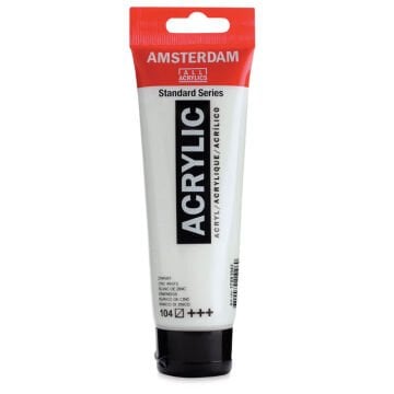 Amsterdam Standart Seri Akrilik Boya 120 ml Zinc White 104