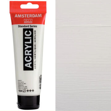 Amsterdam Standart Seri Akrilik Boya 120 ml Zinc White 104