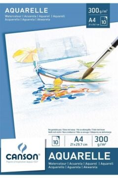 Aquafine Travel Set 12 Renk Sulu Boya + Canson 300 Gr A4 Suluboya Defteri