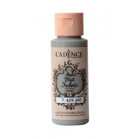 Cadence Sytle Matt Kumaş Boyası 59ml F-629 GRİ
